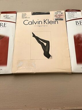 Calvin Klein Black Sheer Tights - Berkshire Shimmers 3PAIR-sug retail $30